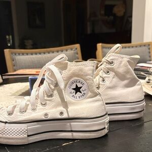 Converse All Star White Canvas High-Tops